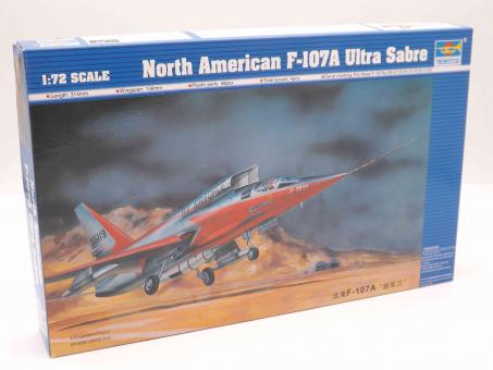 Trumpeter 01605 North American F-107A Ultra Sabre Modell Bausatz 1:72 in OVP 