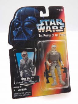 Kenner No. 69587 Star Wars The Power of the Force 1996 - Han Solo in Hoth Gear - OVP 