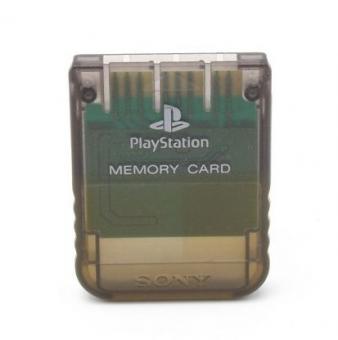 Original Sony PlayStation 1 Memory Card Braun Transparent PS1 