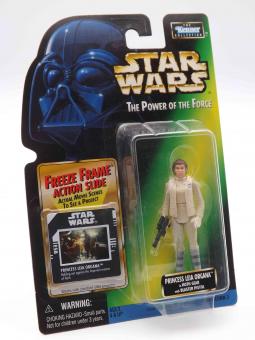 Kenner Collection 3 No. 84143 Star Wars The Power of the Force 1996 - Freeze Frame Action Slide Princess Leia Hoth Gear - OVP 