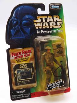 Kenner Collection 1 No. 69716 Star Wars The Power of the Force 1996 - Freeze Frame Action Slide Endor Rebel Soldier - OVP 