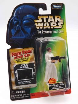 Kenner Collection 1 No. 69824 Star Wars The Power of the Force 1996 - Freeze Frame Action Slide Princess Leia Blaster Rifle - OVP 