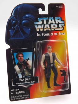 Kenner No. 69577 Star Wars The Power of the Force 1996 - Han Solo with Heavy Assault Rifle and Blaster - OVP 