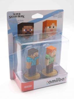 Nintendo Amiibo Figur No. 89 - Minecraft Steve & Alex - Super Smash Bros. Collection 