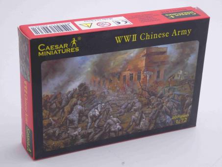Caesar Miniatures H036 WWII Chinese Army Modell Figuren Bausatz 1:72 OVP 