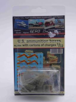 Plus Model 3004 US ammunition boxes for cartridges in boxes Zubehör 1:32 OVP 