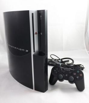 Sony PlayStation 3 Konsole 80 GB Schwarz PS3 + Original Controller 