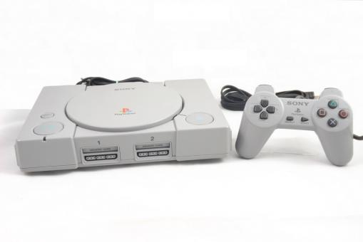 Sony PlayStation 1 Konsole (PSX) Grau, PS1 + Original Controller 