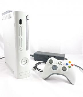 Microsoft Xbox 360 Konsole Premium 60 GB Weiß + Original Controller Weiß 